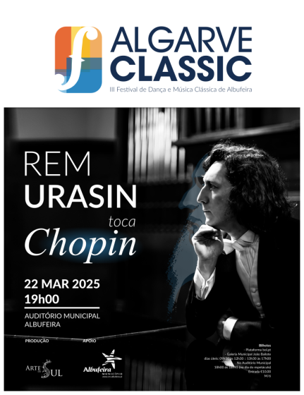 Cartaz Algarve Classic - Ben Urasin toca Chopin