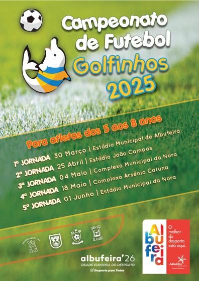 Cartaz CAMPEONATO DE FUTEBOL - GOLFINHOS