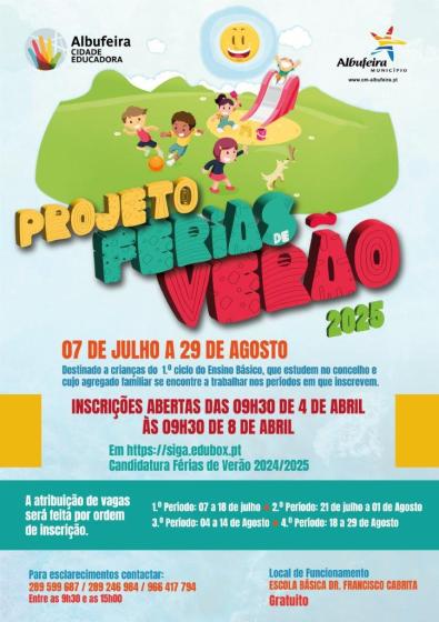 cartaz PROJETO “FÉRIAS DE VERÃO”