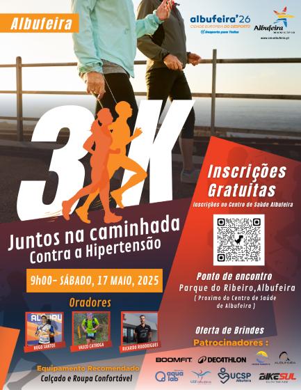 ALBUFEIRA CAMINHA CONTRA A HIPERTENSÃO