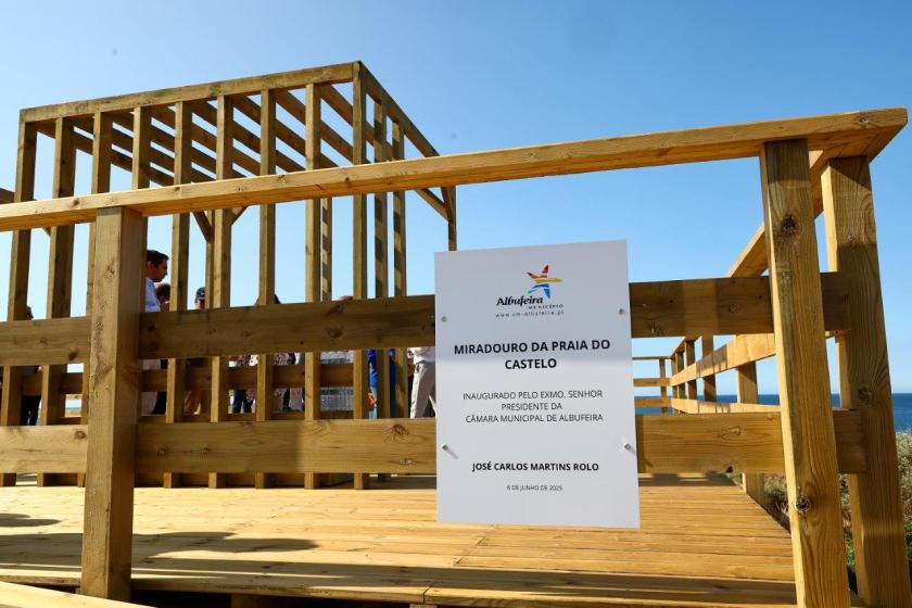 MIRADOURO DA PRAIA DO CASTELO INAUGURADO ESTA MANHÃ