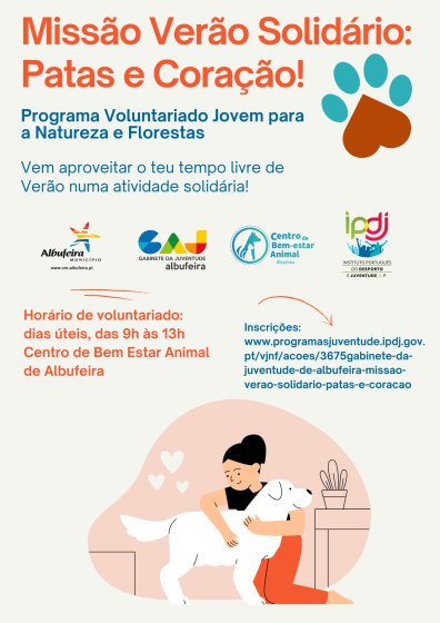 Cartaz - Missão Verão Solidário – Patas e Coração