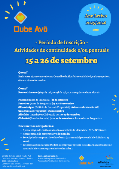 clube avô cartaz