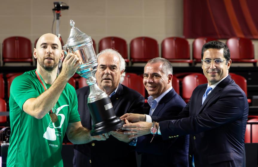 Entrega da taça de Portugal de Voleibol