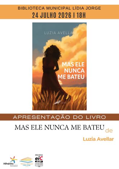Cartaz - Apresentação do livro "Mas ele nunca me bateu", de Luzia Avellar