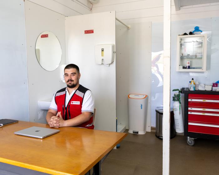 Posto de socorro na praia da rocha baixinha