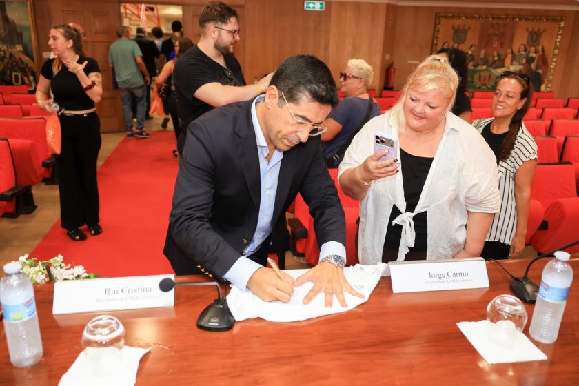 receção aos participantes do projeto Erasmus+ - ampliar imagem ou passar à próxima