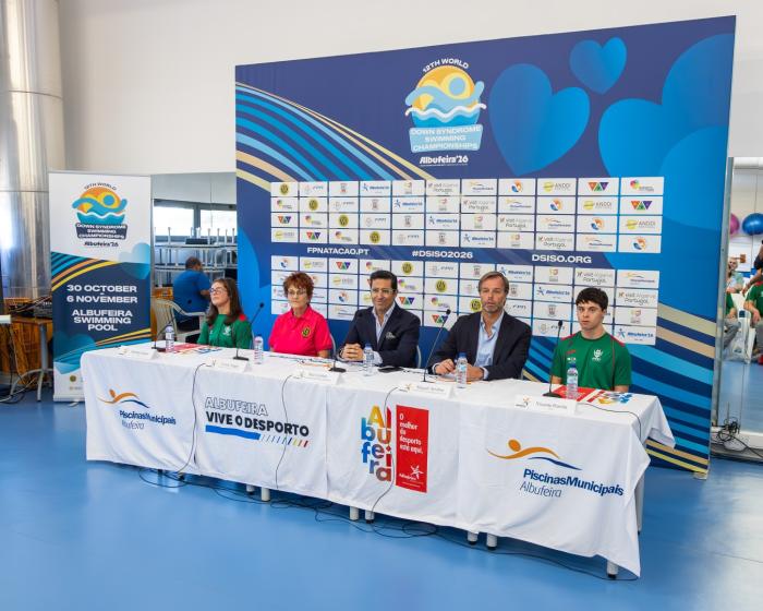 Apresentação do 12.º Campeonato do Mundo de Natação DSISO - ampliar imagem ou passar à próxima