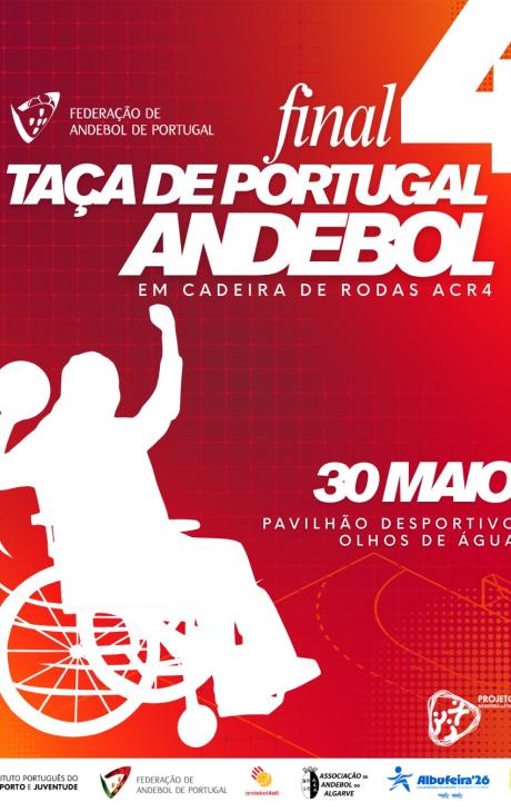 Cartaz - Final 4 Taça de Portugal de Andebol em Cadeira de Rodas