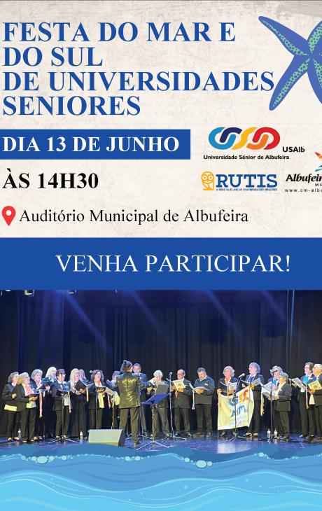 Cartaz - Festa do Mar e do Sul de Universidades Seniores
