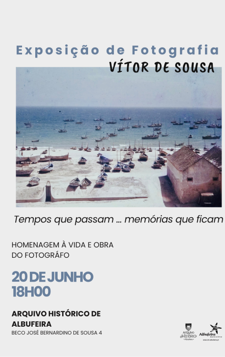 Cartaz - Exposição de Fotografia, de Vítor Sousa