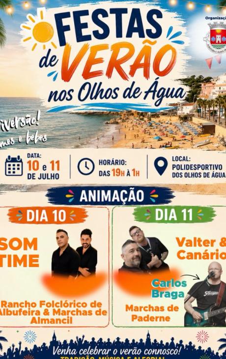 Cartaz - Festas de Verão nos Olhos de Água