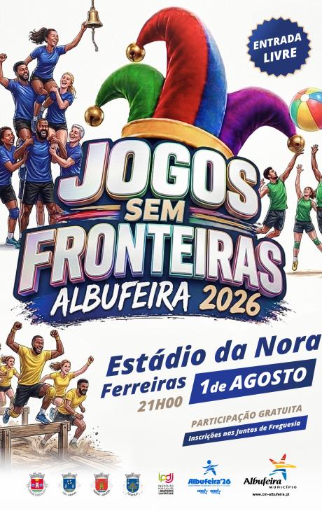 Cartaz - Jogos sem Fronteiras Albufeira 2026