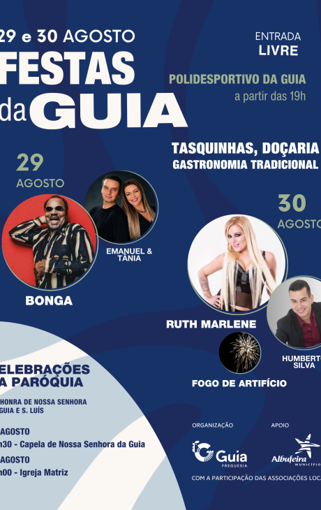Cartaz - Festas da Guia em honra de Nossa Senhora da Guia e S. Luís