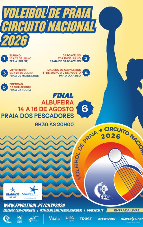 Cartaz - Final do Campeonato Nacional de Voleibol de Praia