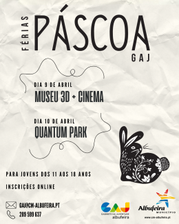 Cartaz Férias Páscoa GAJ 2026