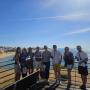 comitiva de jornalistas franceses no miradouro na praia do Peneco