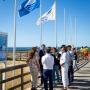 PRIMEIRA BANDEIRA AZUL DO ALGARVE  HASTEADA EM ALBUFEIRA