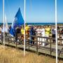 PRIMEIRA BANDEIRA AZUL DO ALGARVE  HASTEADA EM ALBUFEIRA