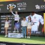 Pódio da 2.ª etapa da Volta a Portugal em bicicleta