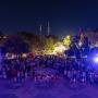 Espetáculo ALUMIA transformou a fachada do edifício através do videomapping, da luz e da pirotecnia