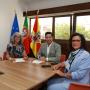 O presidente da Câmara Municipal de Albufeira, Rui Cristina, a diretora executiva do Centro Ciência Viva do Algarve, Cristina Veiga-Pires, a vereadora da Câmara Municipal de Albufeira, Maria Cristina Corado